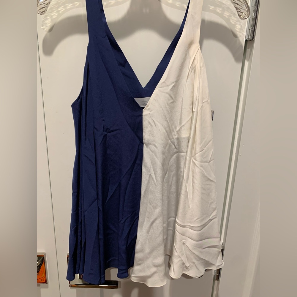 Thakoon navy white top - size 4